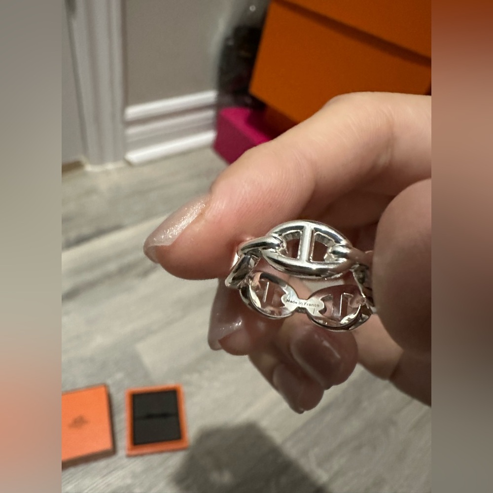 Authentic BNIB Hermes Chaine d'ancre Enchainee ring - Picture 6 of 6